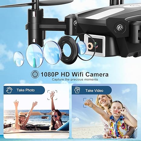 1080P HD Mini Drone with Camera – Easy FPV Drone for Kids and Beginners - US - Smart Ware Co