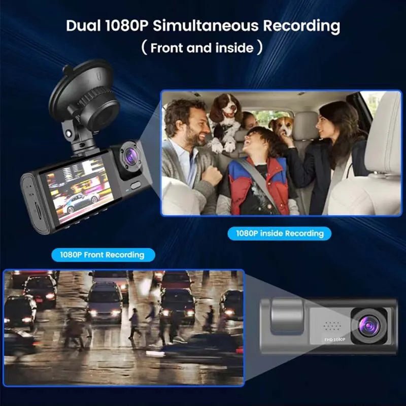 3 - Channel Recording Advanced HD Dashcam - Smart Ware Co