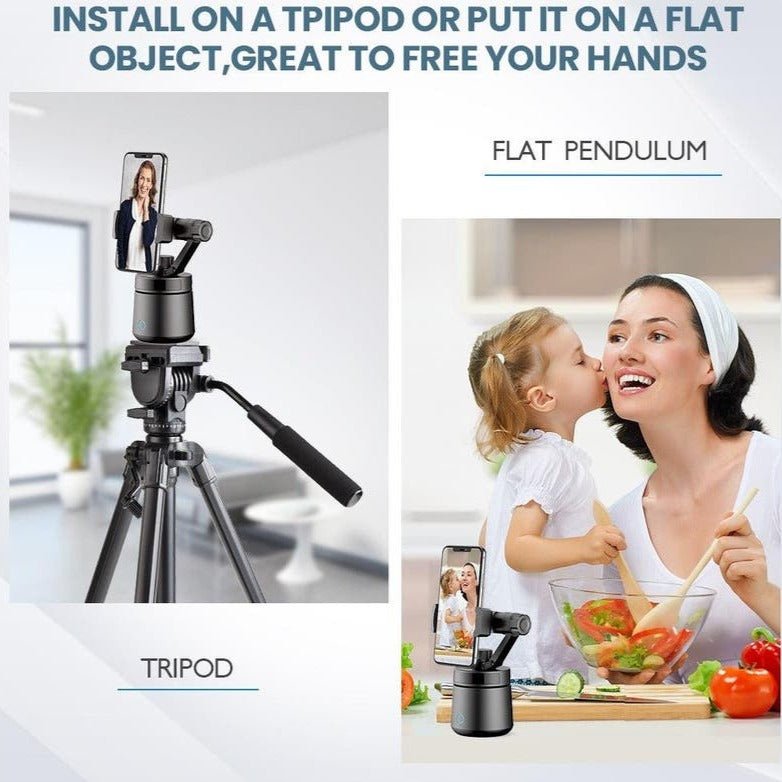360 Degree Rotation Automatic Gimbal With Intelligent Face Recognition - Smart Ware Co