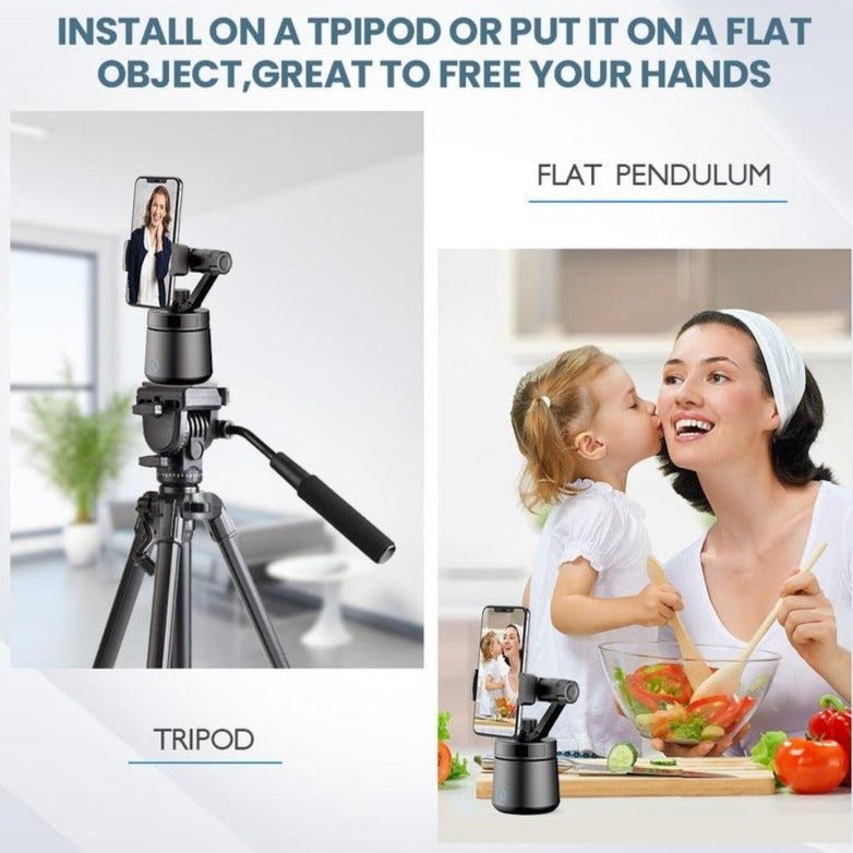 360 Degree Rotation Automatic Gimbal With Intelligent Face Recognition - Smart Ware Co