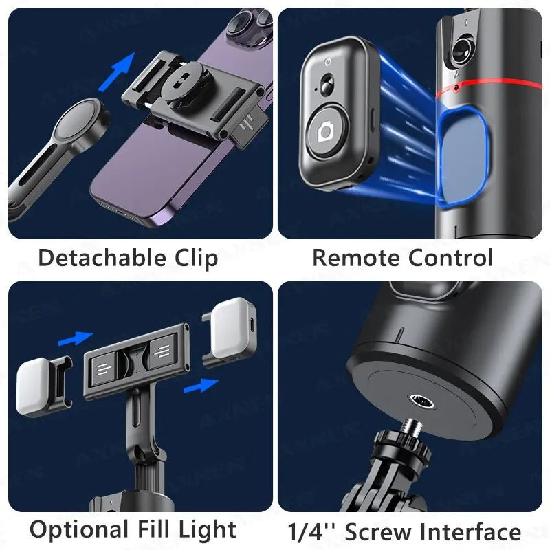 360 Rotation Follow - up Gimbal Stabilizer With Gesture Control - Smart Ware Co