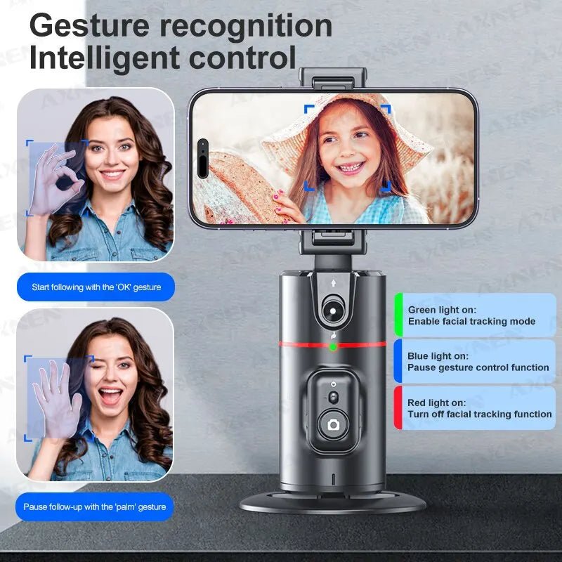 360 Rotation Follow - up Gimbal Stabilizer With Gesture Control - Smart Ware Co