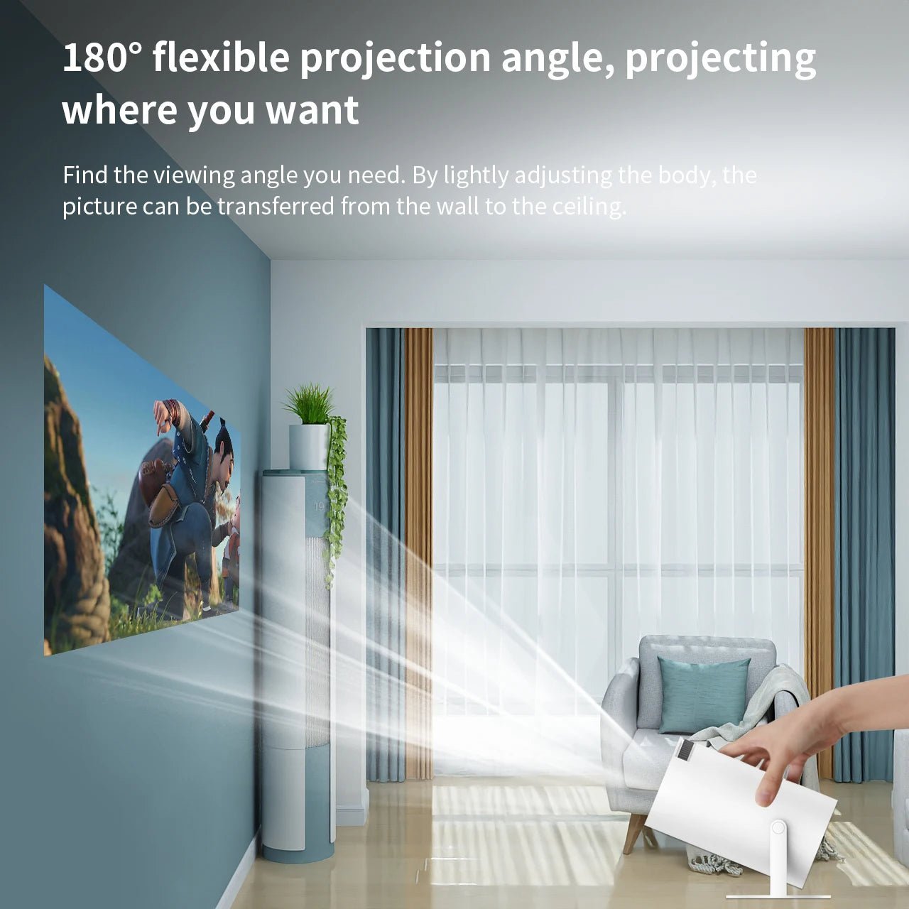 4K Display Smart Mini Portable Projector - Smart Ware Co