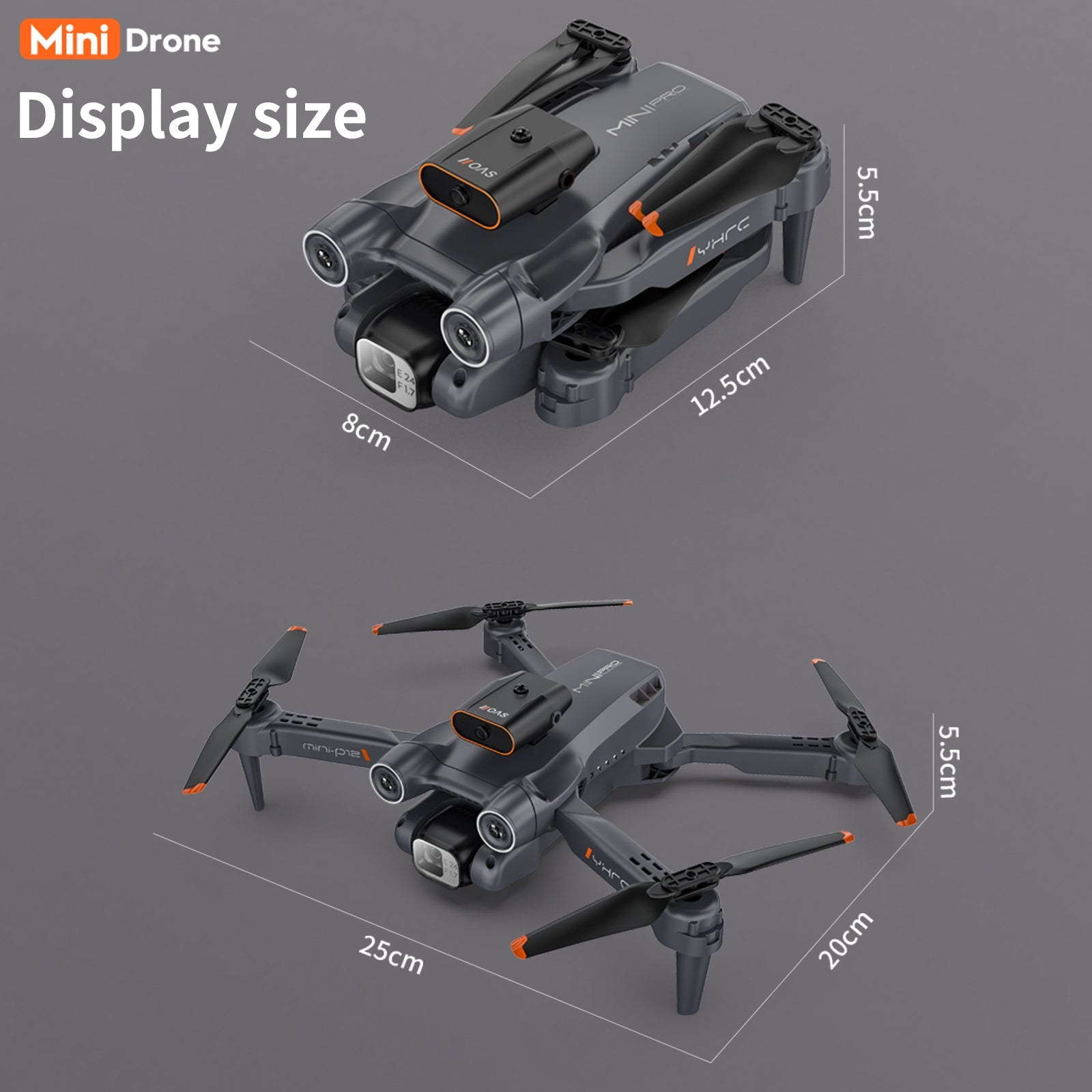 8K GPS Foldable Drone Obstacle Avoidance Dual HD Camera Brushless RC Quadcopter - Smart Ware Co