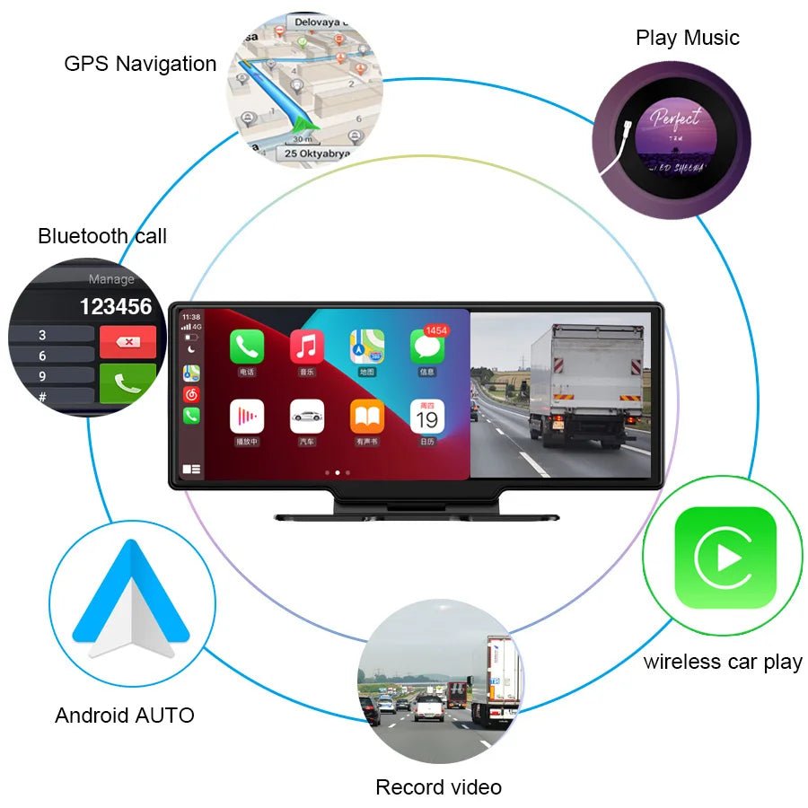Dual Lens Multimedia Android Car Screen - Smart Ware Co