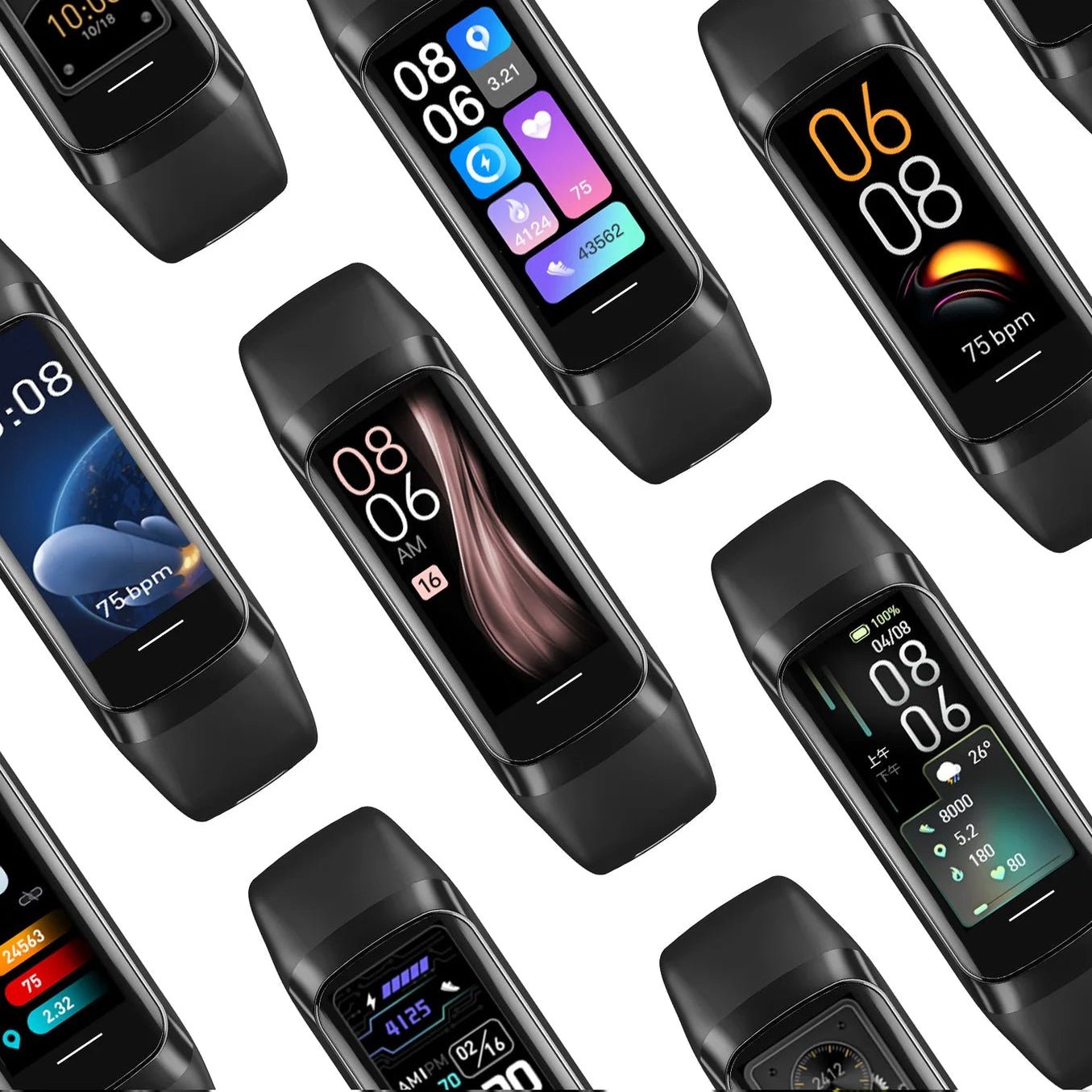 Fitbit Style Waterproof Smart Fitness Tracker With Heart Rate - Smart Ware Co