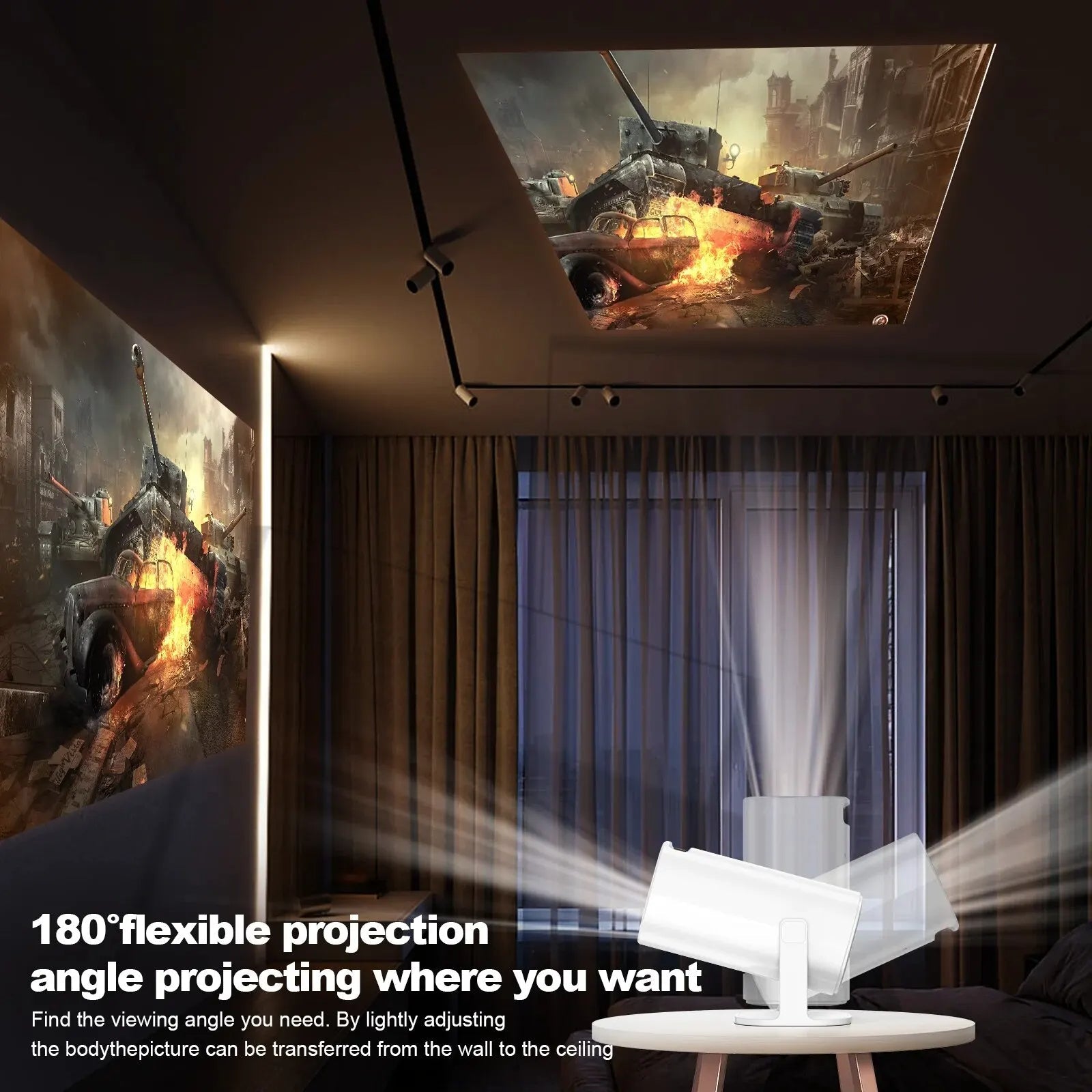 High Definition Smart Mini Portable Projector - Smart Ware Co