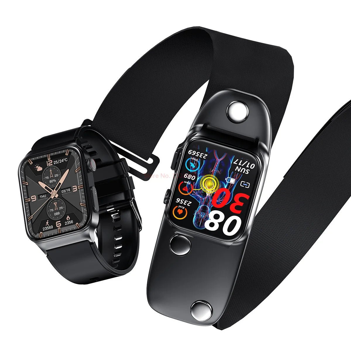 SmartWare Pulse Replacement Elastic Smart Watch Straps (Only) - Smart Ware Co