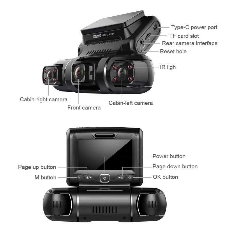 SmartWare Vision 360° Protection Quad Channel Dash Camera - Smart Ware Co