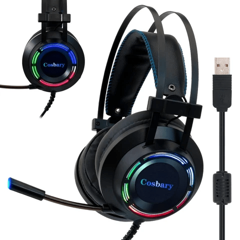 7.1 Professional Surround Sound RGB Light Gaming Headset for Computer or Laptop - Smart Ware Co