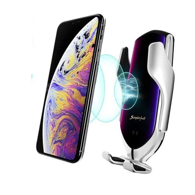 Automatic Clamping Infrared Auto Induction QI Car Wireless Fast Charger - Smart Ware Co