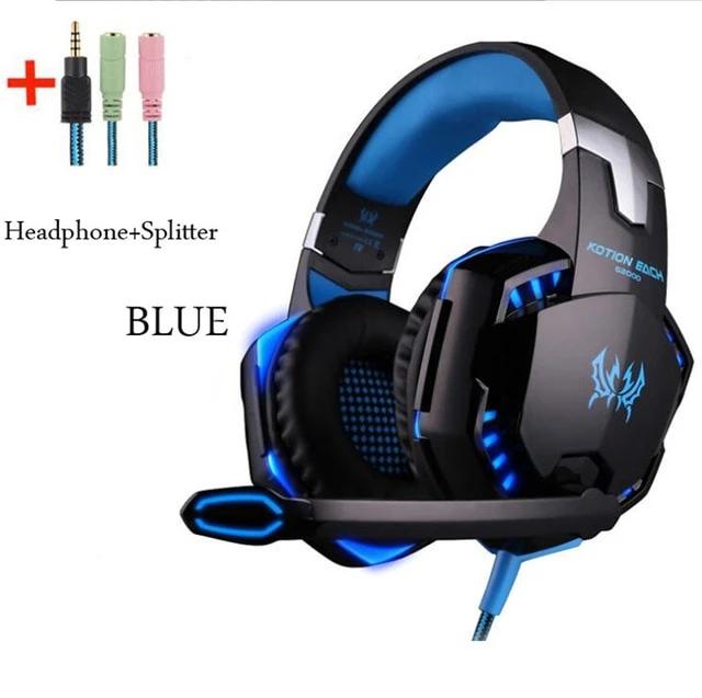 Big Gaming Headsets with Mic for PC Gamer Laptop PS4 X - BOX - Smart Ware Co