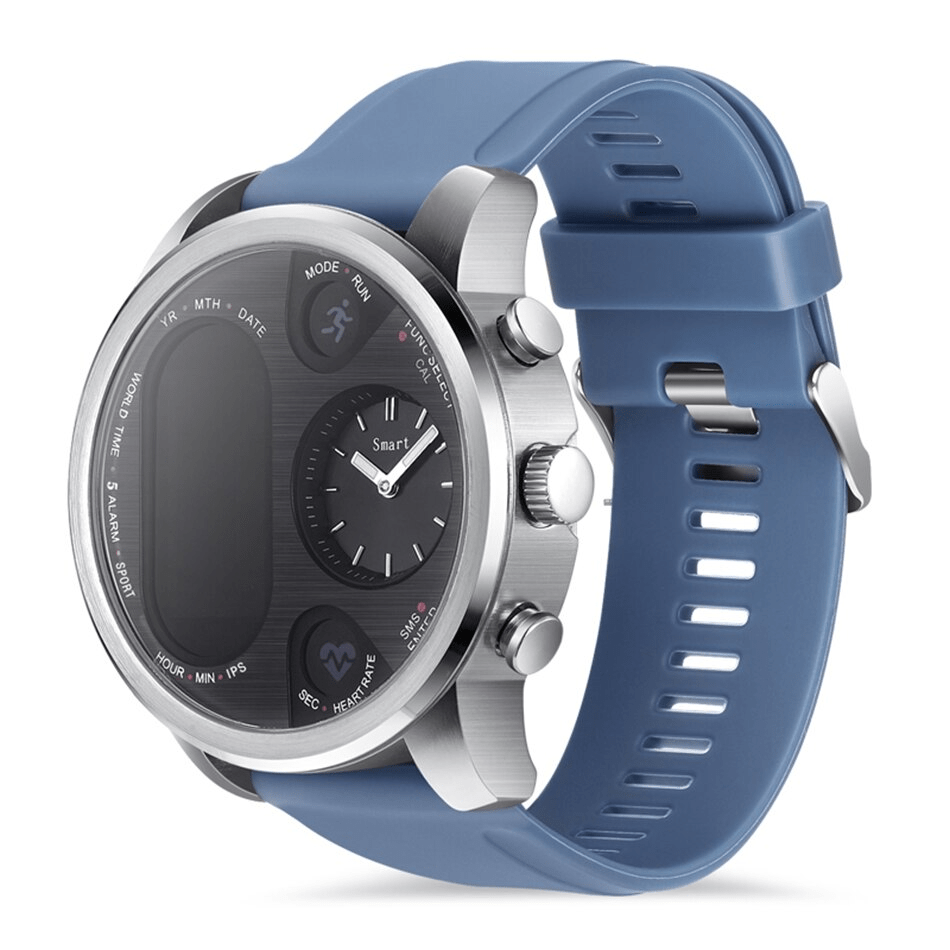 Dual Time Heart Rate Monitor Bluetooth Sports Activity Tracker Smartwatch - Smart Ware Co