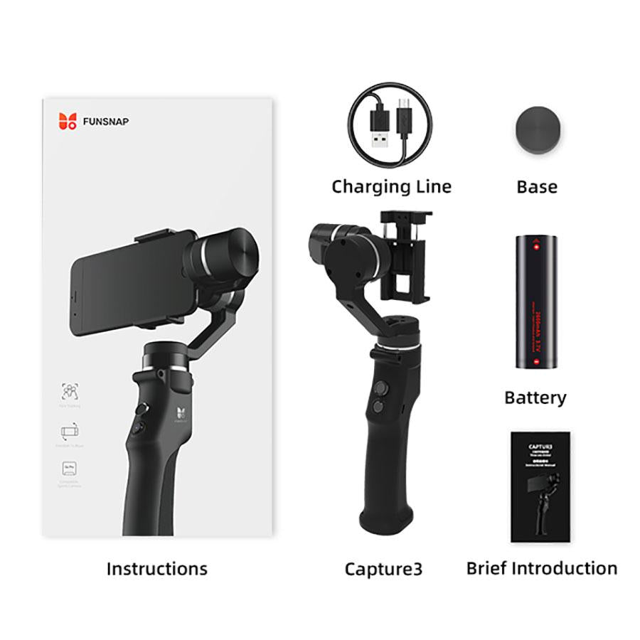 Funsnap Capture 3 Axis Handheld Gimbal Stabilizer - Smart Ware Co