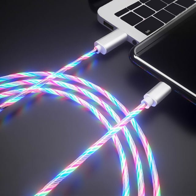 Glowing Cable Mobile Phone Fast Charging Cables for all Types of Smartphone - Smart Ware Co