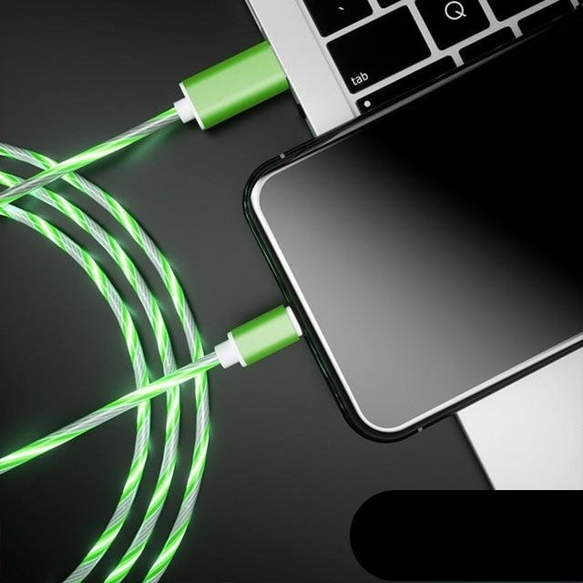 Glowing Cable Mobile Phone Fast Charging Cables for all Types of Smartphone - Smart Ware Co