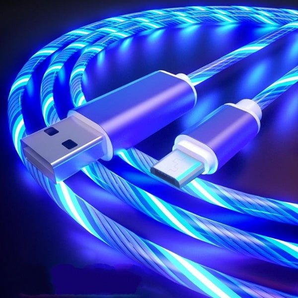 Glowing Cable Mobile Phone Fast Charging Cables for all Types of Smartphone - Smart Ware Co