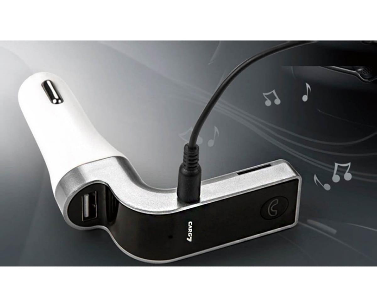 Hands - Free Bluetooth FM Transmitter Car Kit - BLACK - Smart Ware Co