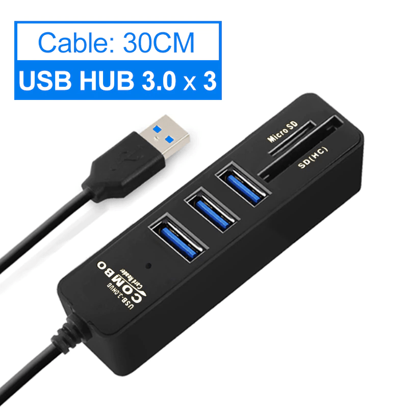 High Speed Multi Function USB Hub Splitter - Smart Ware Co