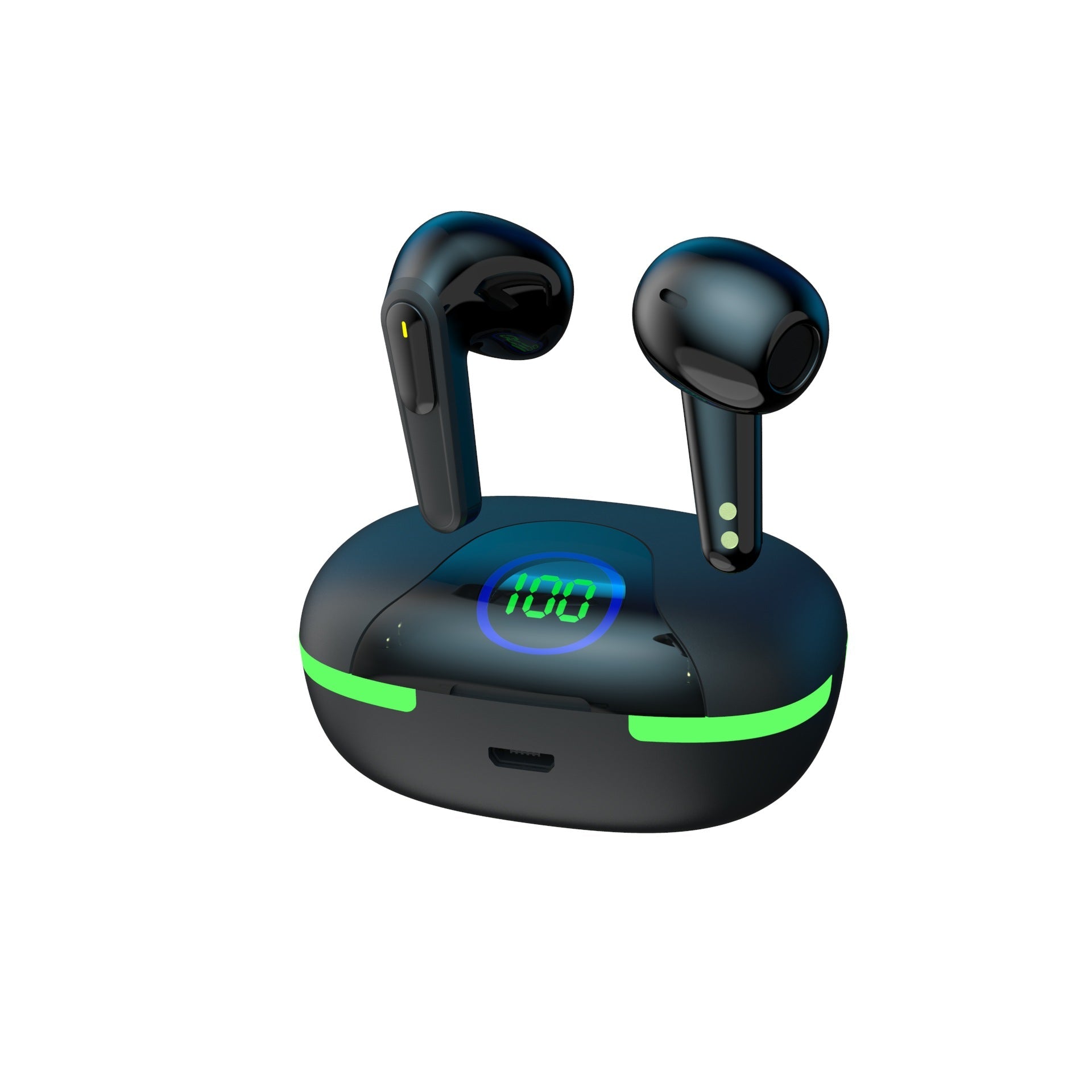LED Display Low Latency Waterproof Earphones With Charging Case - Smart Ware Co