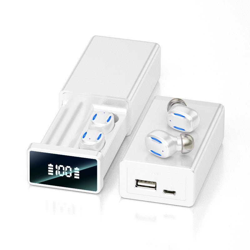 LED Display Wireless Waterproof Earphones With Charging Case - Smart Ware Co
