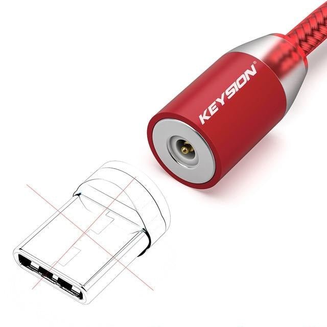 LED Magnetic USB Cable Fast Charging for all Types of Charging Port - Smart Ware Co