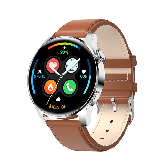 New Bluetooth Call Full Touch Sport Fitness Watch in Leather Strap - Smart Ware Co