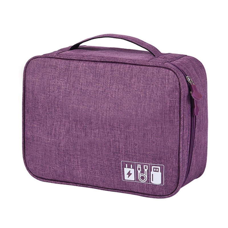 Portable Waterproof Electronic Organizer Storage Bag large electronic storage box outdoor storage box electronics accessories travel bag second layer storage box keter storage box - Smart Ware Co