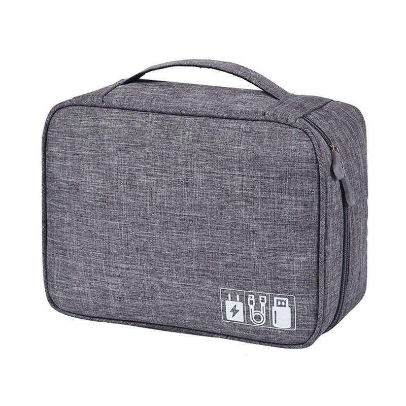 Portable Waterproof Electronic Organizer Storage Bag large electronic storage box outdoor storage box electronics accessories travel bag second layer storage box keter storage box - Smart Ware Co