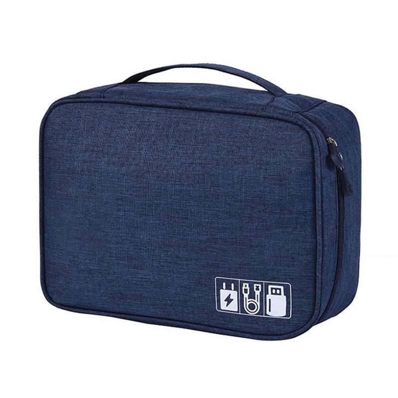 Portable Waterproof Electronic Organizer Storage Bag large electronic storage box outdoor storage box electronics accessories travel bag second layer storage box keter storage box - Smart Ware Co