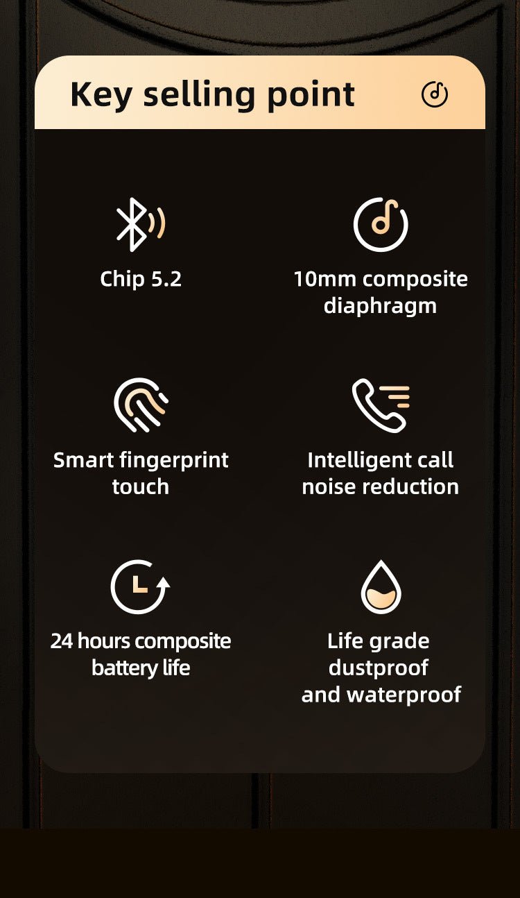 Wireless Bluetooth Anti - Sweat HD Stereo Sound Earphone stereo Bluetooth Wireless Waterproof Earphones Bluetooth Wireless Earbuds Earphone Headphones With Power bank 9D & Surround Sound - Smart Ware Co
