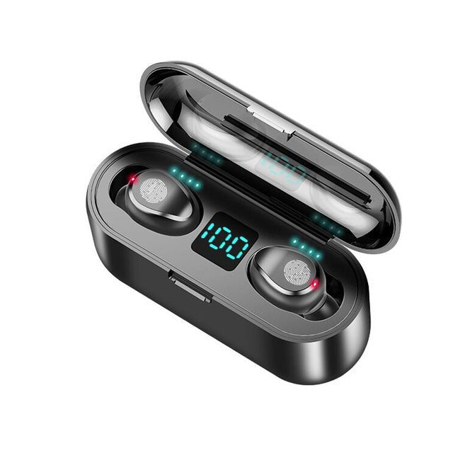 Wireless Earphone Bluetooth V5 Touch Sensor & Power Bank Charger Holder - Smart Ware Co